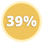 39 percent 39 percent